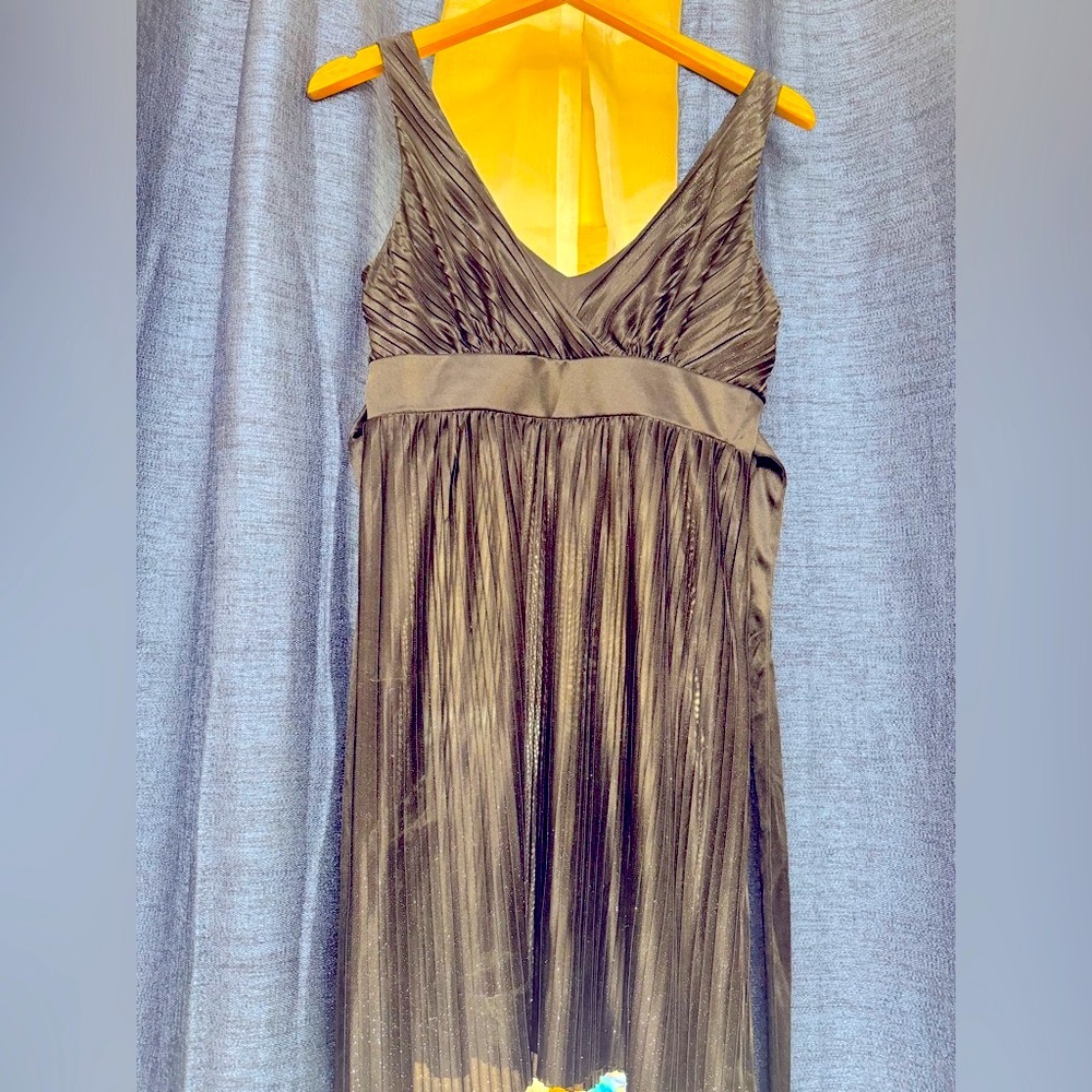 Black Sparkly Semi Sheer Dress